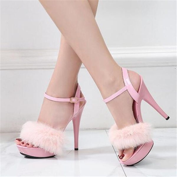 summer fashion platform 13/15cm super high heels fur sandals ankle strap open toe gladiator shoes model catwalk pumps black
summer fashion platform 13/15cm super high heels fur sandals ankle strap open toe gladiator shoes model catwalk pumps black