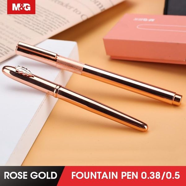 fountain pens m&g rose gold luxury pen metal liquid ink set 0.38mm 0.5mm calligraphy for school stationery gift cute kawaii
fountain pens m&g rose gold luxury pen metal liquid ink set 0.38mm 0.5mm calligraphy for school stationery gift cute kawaii