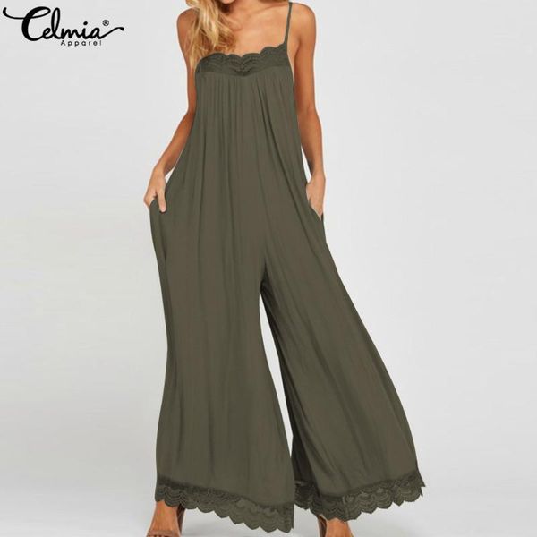 women's jumpsuits & rompers celmia straps summer women backless lace casual sleeveless wide leg pants solid beach plus size overalls, Black;white
women's jumpsuits & rompers celmia straps summer women backless lace casual sleeveless wide leg pants solid beach plus size overalls, Black;white