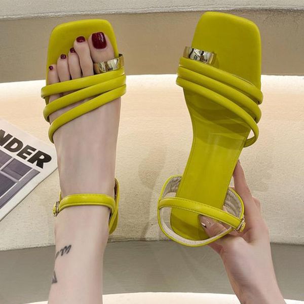 dress shoes women sandals clip toe high heels woman's pumps metal decoration chunky ladies buckle lace up candy color 2021, Black
dress shoes women sandals clip toe high heels woman's pumps metal decoration chunky ladies buckle lace up candy color 2021, Black
