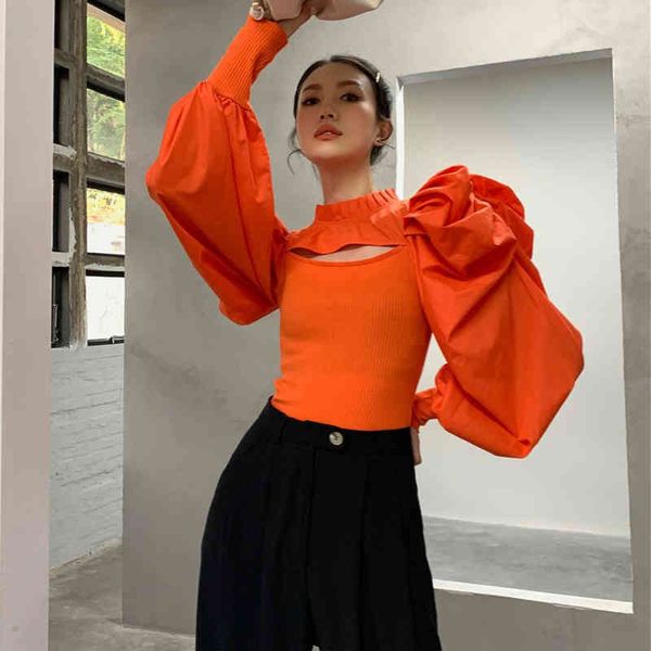 women's hoodies & sweatshirts female blouse long buffing sleeve shirt patchwork buttons smooth spring style 267t, Black
women's hoodies & sweatshirts female blouse long buffing sleeve shirt patchwork buttons smooth spring style 267t, Black