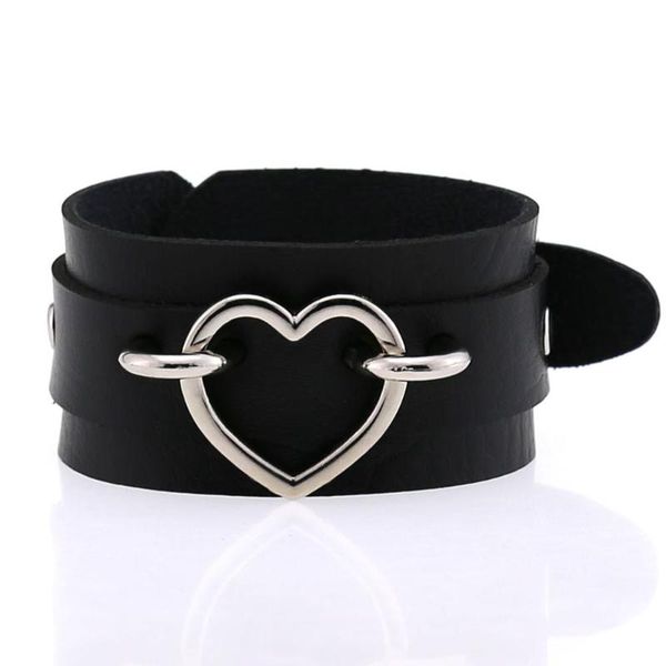 tennis diezi gothic harajuku cosplay silver color men heart pu leather wrap bracelet for women vintage punk bangles jewelry, Golden;silver
tennis diezi gothic harajuku cosplay silver color men heart pu leather wrap bracelet for women vintage punk bangles jewelry, Golden;silver