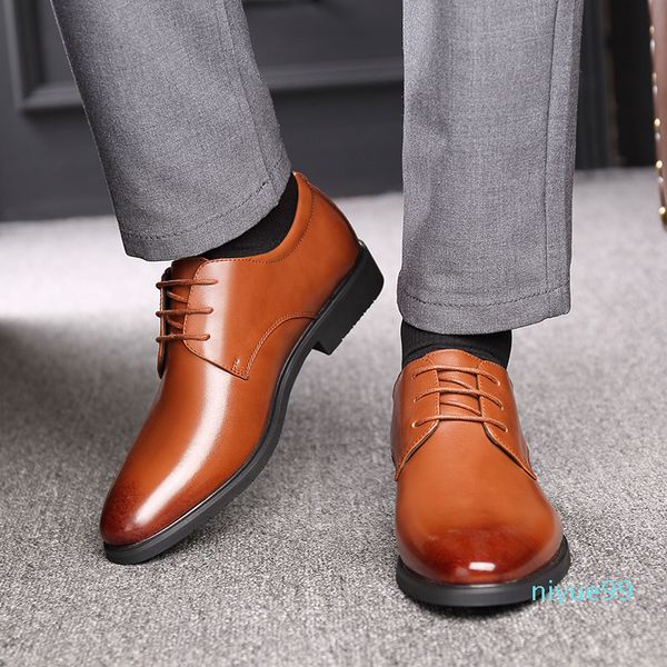 men's quality cowhide leather shoes british business extra size eur40-45 soft man split dress, Black
men's quality cowhide leather shoes british business extra size eur40-45 soft man split dress, Black