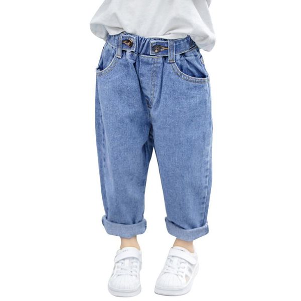 jeans for girl button girl's casual style children's spring autumn clothing, Blue
jeans for girl button girl's casual style children's spring autumn clothing, Blue