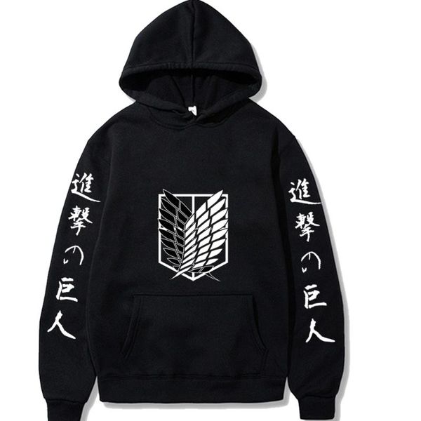 men's hoodies & sweatshirts japanese anime graphic men attack on titan hoodie fashion pullovers casaul sweatshirt harajuku hip hop thi, Black
men's hoodies & sweatshirts japanese anime graphic men attack on titan hoodie fashion pullovers casaul sweatshirt harajuku hip hop thi, Black