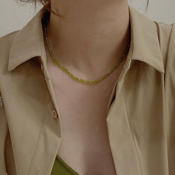 chokers 2021 korea fashion green beaded gold silver color beads acrylic necklace for women gils trend jewelry gifts, Golden;silver
chokers 2021 korea fashion green beaded gold silver color beads acrylic necklace for women gils trend jewelry gifts, Golden;silver