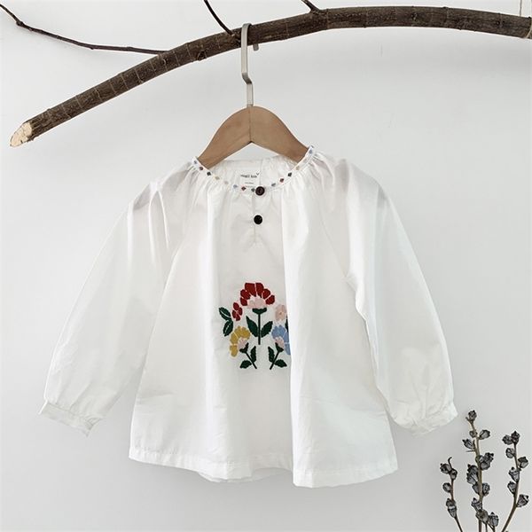 embroidery flower baby girls blouse shirt spring fashion floral long sleeve printed 210521, White;black
embroidery flower baby girls blouse shirt spring fashion floral long sleeve printed 210521, White;black