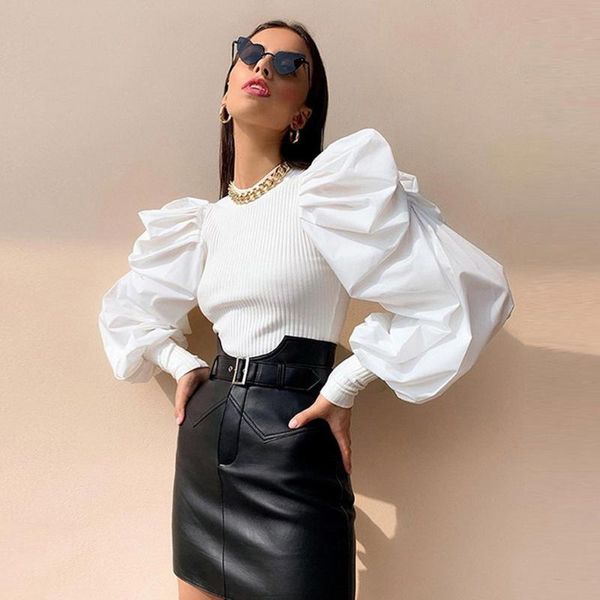 women's blouses & shirts beforw women fashion solid blouse shirt female elegant 2021 summer puff sleeve ladies office, White
women's blouses & shirts beforw women fashion solid blouse shirt female elegant 2021 summer puff sleeve ladies office, White