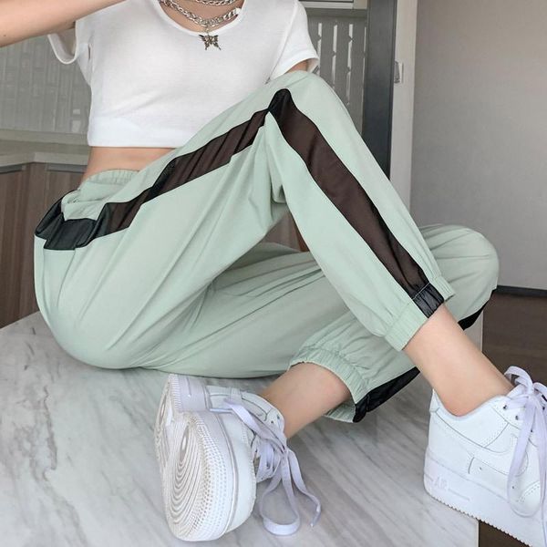 running pants sports female summer thin casual quick dry air conditioner wide-legged side mesh ankle-tied high waist cropped harem, Black;blue
running pants sports female summer thin casual quick dry air conditioner wide-legged side mesh ankle-tied high waist cropped harem, Black;blue