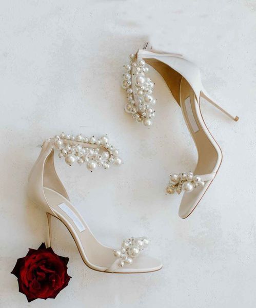summer luxury maisel pearl embellished sandals shoes for women ankle strap wedding bridal perfect brand high heel lady evening dress eu35-43, Black
summer luxury maisel pearl embellished sandals shoes for women ankle strap wedding bridal perfect brand high heel lady evening dress eu35-43, Black