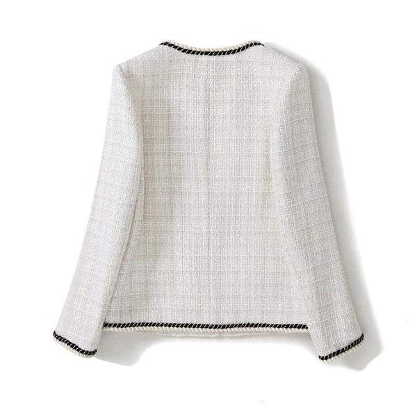 tweed jacket white spring / autumn winter women's round neck long sleeve business ladies one piece coat jackets, Black;brown
tweed jacket white spring / autumn winter women's round neck long sleeve business ladies one piece coat jackets, Black;brown