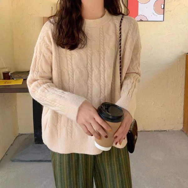 women's sweaters female sweater ladies knit overszie long sleeve stylish thick mesh outerwear womens winter sweaters b6o1, White;black
women's sweaters female sweater ladies knit overszie long sleeve stylish thick mesh outerwear womens winter sweaters b6o1, White;black