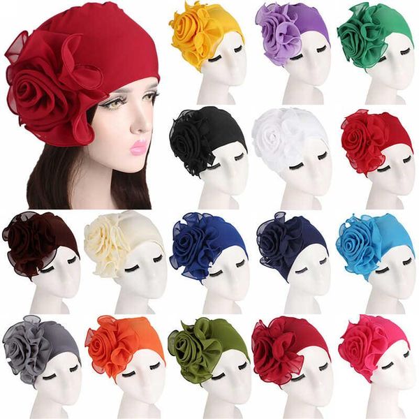 beanie/skull caps womens cap big beanie chemo turban cancer flower scarf hair head muslim loss hat, Blue;gray
beanie/skull caps womens cap big beanie chemo turban cancer flower scarf hair head muslim loss hat, Blue;gray