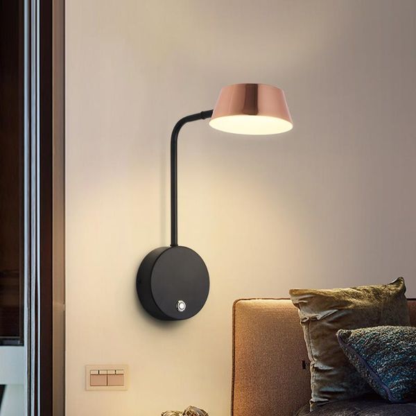 wall lamp nordic minimalism led lights with switch rose gold lamps livingroom indoor lighting bedside for bedroom sconce
wall lamp nordic minimalism led lights with switch rose gold lamps livingroom indoor lighting bedside for bedroom sconce