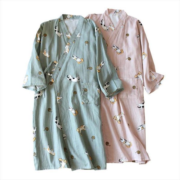 lovers nightgown men and comfort women sleepwear gauze cotton robes cute kitten printed kimono spring couples loose homewar, Black;red
lovers nightgown men and comfort women sleepwear gauze cotton robes cute kitten printed kimono spring couples loose homewar, Black;red