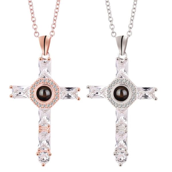 pendant necklaces jesus cross projection znic alloy necklace for women girls link chain choker jewelry charms, Silver
pendant necklaces jesus cross projection znic alloy necklace for women girls link chain choker jewelry charms, Silver
