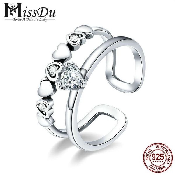 wedding rings missdu 925 sterling silver elegant heart to clear cubic zircon open size for women jewelry scr429, Slivery;golden
wedding rings missdu 925 sterling silver elegant heart to clear cubic zircon open size for women jewelry scr429, Slivery;golden