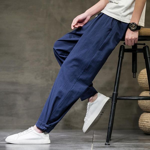harem pants male fashion trousers mens hip hop cotton linen drawstring waist pocket loose pencil casual men's, Black
harem pants male fashion trousers mens hip hop cotton linen drawstring waist pocket loose pencil casual men's, Black
