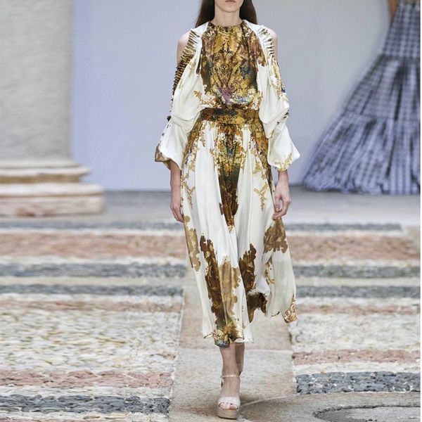 casual dresses 2021 design batwing sleeve long with sashes off-shoulder baroque style women yellow golden dress, Black;gray
casual dresses 2021 design batwing sleeve long with sashes off-shoulder baroque style women yellow golden dress, Black;gray