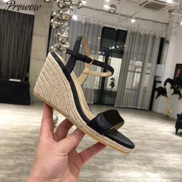 sandals prowow famous ladies wedge rope leather candy outdoor beach high heel shoelaces, Black
sandals prowow famous ladies wedge rope leather candy outdoor beach high heel shoelaces, Black