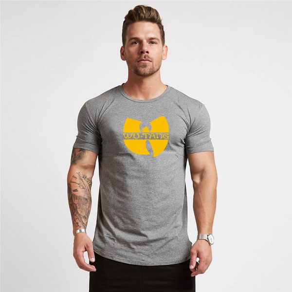 men's t shirt shor sleeve ro band wu ang leer op fashion brand, White;black
men's t shirt shor sleeve ro band wu ang leer op fashion brand, White;black