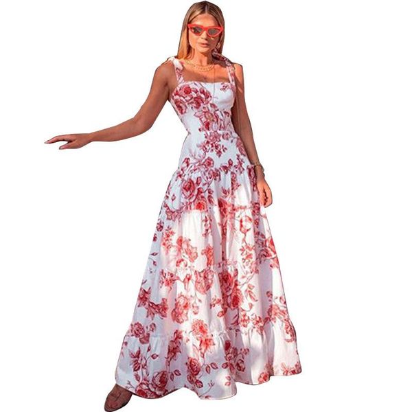 casual dresses fashion summer floral dress women bohemian printing spaghetti straps sundress female elegant a line floor length maxi, Black;gray
casual dresses fashion summer floral dress women bohemian printing spaghetti straps sundress female elegant a line floor length maxi, Black;gray