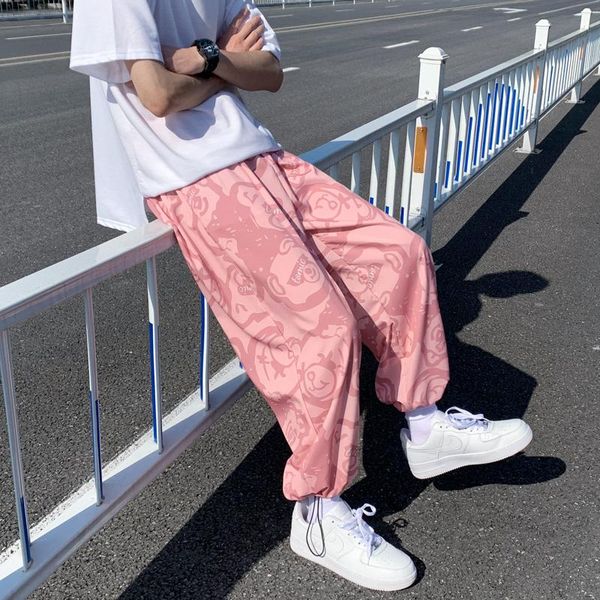 men pant casual summer ice silk sports loose harem trousers oversize male women streetwear pants joggers sweatpants men's, Black
men pant casual summer ice silk sports loose harem trousers oversize male women streetwear pants joggers sweatpants men's, Black