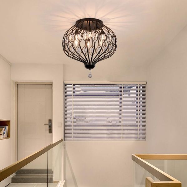 ceiling lights modern crystal led lamp for bedroom corridor balcony dining room round luxury black chandelier indoor decoration fixture
ceiling lights modern crystal led lamp for bedroom corridor balcony dining room round luxury black chandelier indoor decoration fixture