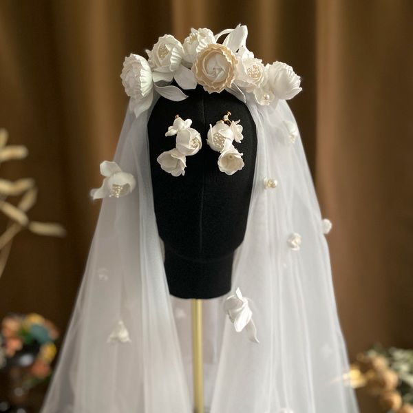 vintage wedding veil with hand made earrings short bridal veils accessories( veil+earrings), Black
vintage wedding veil with hand made earrings short bridal veils accessories( veil+earrings), Black