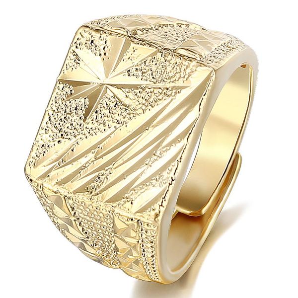 cluster rings square 14mm wide gold color resizeable classic wedding ring for men women, Golden;silver
cluster rings square 14mm wide gold color resizeable classic wedding ring for men women, Golden;silver