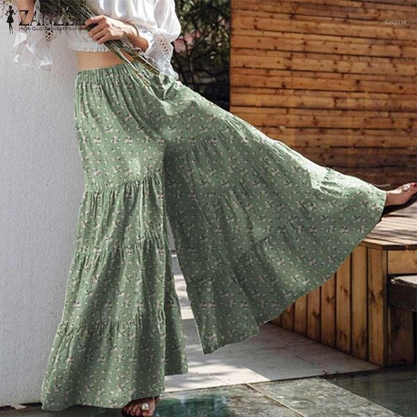 high elastic waist wide leg pants women casual bohemian floral printed long flare trousers vintage pantalon plus size women's & capris, Black;white
high elastic waist wide leg pants women casual bohemian floral printed long flare trousers vintage pantalon plus size women's & capris, Black;white