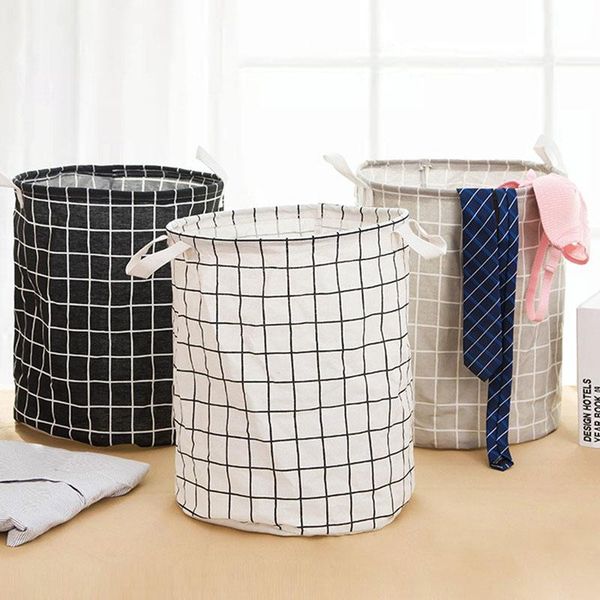 storage baskets folding basket waterproof round dirty laundry toy hamper cotton linen fabric lattice with handle home bin
storage baskets folding basket waterproof round dirty laundry toy hamper cotton linen fabric lattice with handle home bin