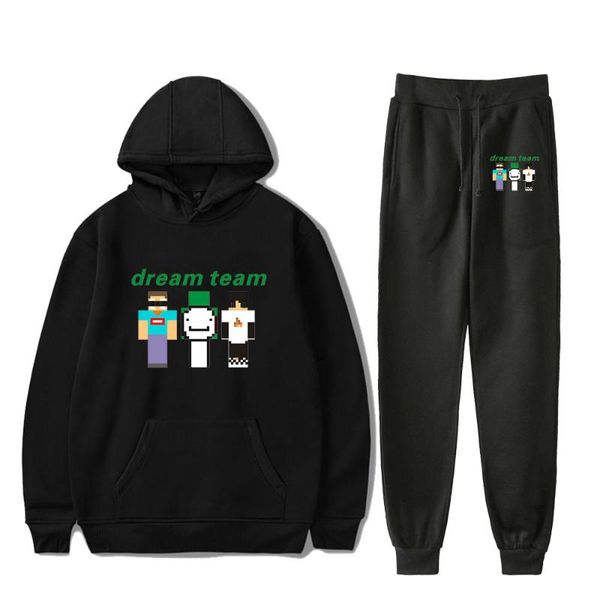 men's hoodies & sweatshirts dreamwastaken sweatshirt two piece set hoodie+jogger pant harajuku streetwear fashion clothes women, Black
men's hoodies & sweatshirts dreamwastaken sweatshirt two piece set hoodie+jogger pant harajuku streetwear fashion clothes women, Black