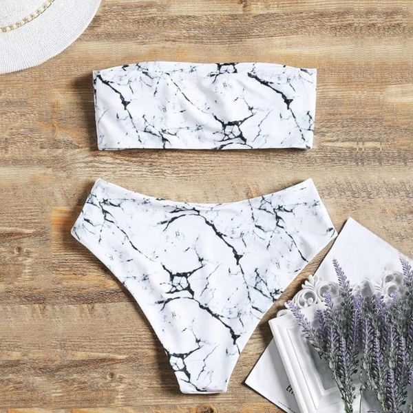 women's swimwear bikini set brazilian marble print women bandeau swimsuit female push up bathing suit bathers biquini, White;black
women's swimwear bikini set brazilian marble print women bandeau swimsuit female push up bathing suit bathers biquini, White;black