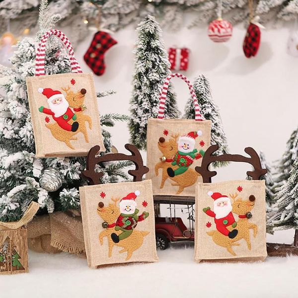 christmas decorations gift bags elk pattern non-deform flax antler shape handle packaging for year carry candy bag
christmas decorations gift bags elk pattern non-deform flax antler shape handle packaging for year carry candy bag