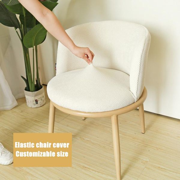 leisure nordic restaurant chair cover elastic thickening round simple milk tea dining room seat covers
leisure nordic restaurant chair cover elastic thickening round simple milk tea dining room seat covers