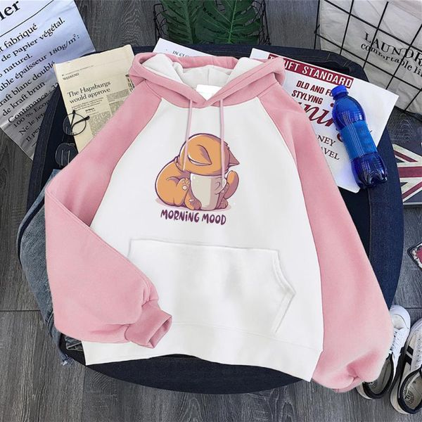 women's hoodies & sweatshirts cute cartoon print teacup cat printing womens raglan hoodie korean fleece female hip hop fashion for wome, Black
women's hoodies & sweatshirts cute cartoon print teacup cat printing womens raglan hoodie korean fleece female hip hop fashion for wome, Black