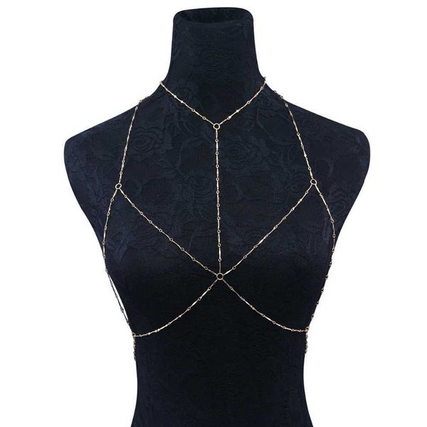 boho fashion net grid joint chain harness necklace gold color bra women jewelry bikini metal alloy simple body chain p0811, Silver
boho fashion net grid joint chain harness necklace gold color bra women jewelry bikini metal alloy simple body chain p0811, Silver