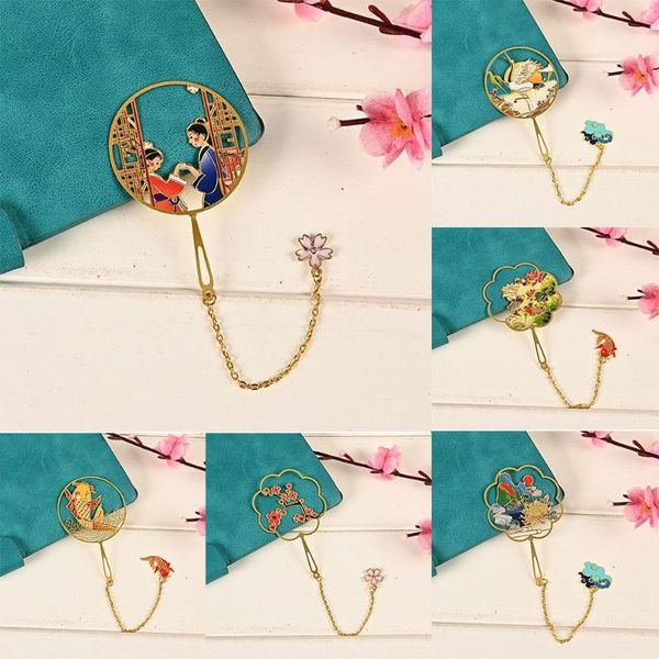 bookmark chinese style brass with pendant retro hollowed book clip metal pagination mark student gift stationery school supply
bookmark chinese style brass with pendant retro hollowed book clip metal pagination mark student gift stationery school supply