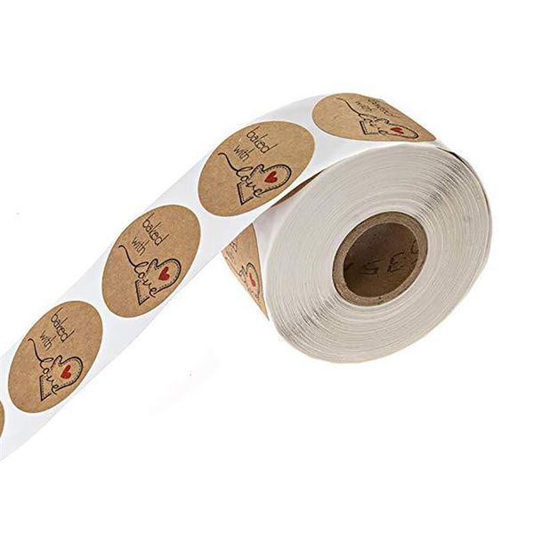 gift wrap 500pcs round roll stickers seal labels handmade with love baking package envelope sticker
gift wrap 500pcs round roll stickers seal labels handmade with love baking package envelope sticker
