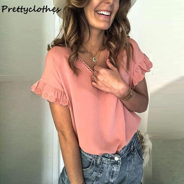 women's t-shirt women design summer woman 2021 lace v-neck t-shirts with short sleeve female wooden ears clothing shirts casual, White
women's t-shirt women design summer woman 2021 lace v-neck t-shirts with short sleeve female wooden ears clothing shirts casual, White