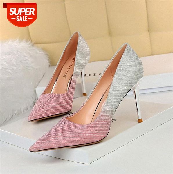 6826-3 european and american banquet slim stiletto high-heeled color matching gradient sparkling sequined cloth single shoes wedd #tn5u
6826-3 european and american banquet slim stiletto high-heeled color matching gradient sparkling sequined cloth single shoes wedd #tn5u