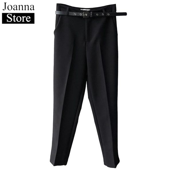 women's pants & capris spring harem women belt high waist loose nine points trousers office ladies black plus size casual wild korean c, Black;white
women's pants & capris spring harem women belt high waist loose nine points trousers office ladies black plus size casual wild korean c, Black;white