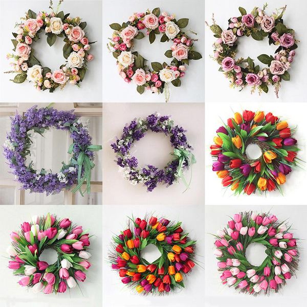 decorative flowers & wreaths simulation rose artificial silk lavender tulip round heart garland for wedding party decoration
decorative flowers & wreaths simulation rose artificial silk lavender tulip round heart garland for wedding party decoration