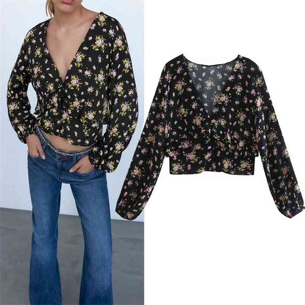 black floral printed crop women vintage v-neck long sleeve waist ruffle blouse woman fashion button ladies blouses 210519, White
black floral printed crop women vintage v-neck long sleeve waist ruffle blouse woman fashion button ladies blouses 210519, White
