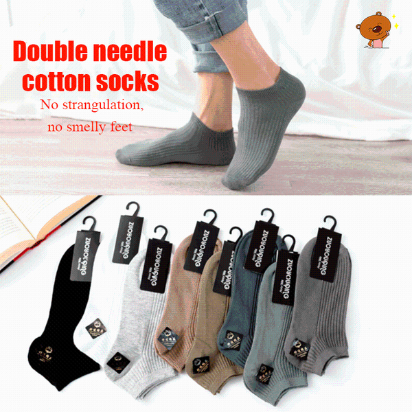 men's socks 5 pairs/men's thin double needle short cotton light mouth solid color anti fading sports breathable boat, Black
men's socks 5 pairs/men's thin double needle short cotton light mouth solid color anti fading sports breathable boat, Black