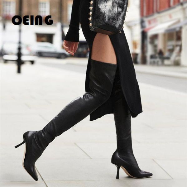 boots women suede and leather over-the-knee pointy toe 85mm kitten heels thigh high ankle zipper winter botines mujer 2021, Black
boots women suede and leather over-the-knee pointy toe 85mm kitten heels thigh high ankle zipper winter botines mujer 2021, Black