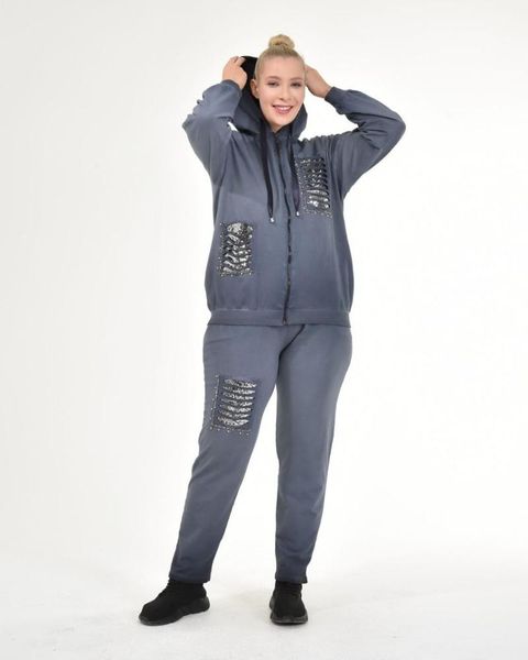 women's two piece pants diaves women plus size autumn winter fashion self-effect-flushing sequins detailed hooded zipper sweatshirt tra, White
women's two piece pants diaves women plus size autumn winter fashion self-effect-flushing sequins detailed hooded zipper sweatshirt tra, White