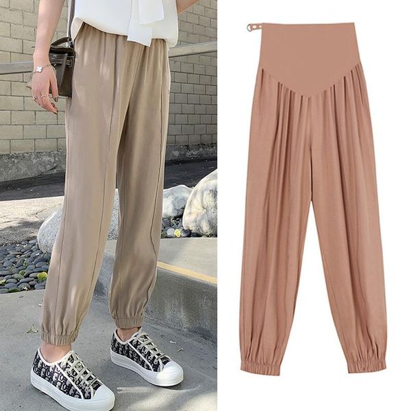 maternity bottoms summer thin chiffon pants sports casual loose clothes for pregnant women pregnancy belly knickers trousers, White
maternity bottoms summer thin chiffon pants sports casual loose clothes for pregnant women pregnancy belly knickers trousers, White