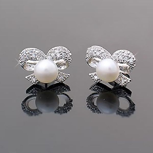 stud elegant shinning butterfly bowknot pearl crystal rhinestone ear bow earrings women girls, Golden;silver
stud elegant shinning butterfly bowknot pearl crystal rhinestone ear bow earrings women girls, Golden;silver